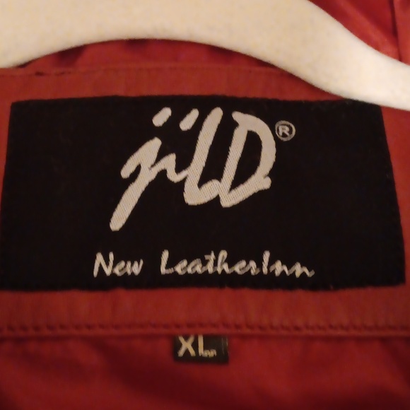 Jild Red Lambskin Leather Jacket - Picture 3 of 5